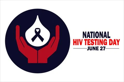 National HIV Testing Day Vector illustration Illustrazione stock