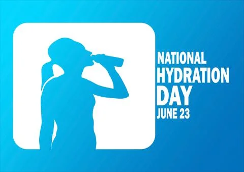 National Hydration Day Illustrazione stock