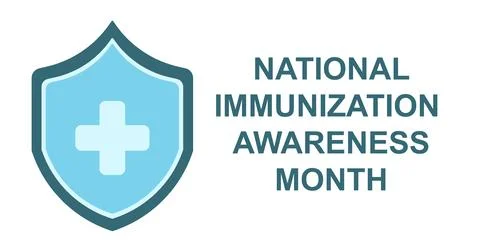 National Immunization Awareness Month vector illustration. Stock Illustration