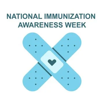 National Immunization Awareness Month vector illustration. Stock Illustration