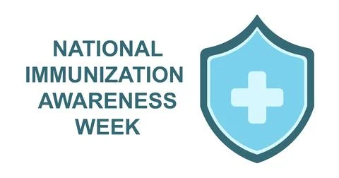 National Immunization Awareness Month vector illustration. Stock Illustration