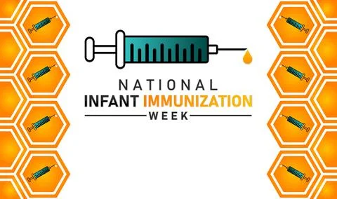 National Infant Immunization Week 스톡 일러스트