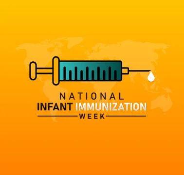 National Infant Immunization Week Stock Illustration