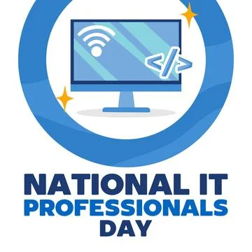 National IT Professionals Day Illustrazione stock