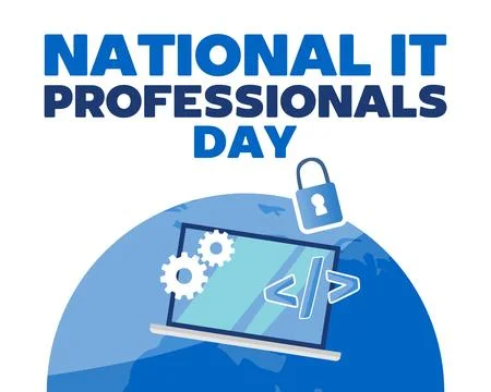 National IT Professionals Day Illustrazione stock