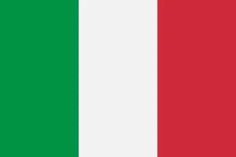 National italy flag Stock Illustration