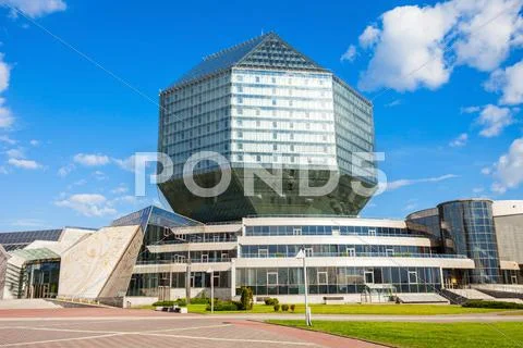 National Library of Belarus Stock Photos