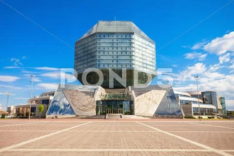 National Library of Belarus Stock Photos