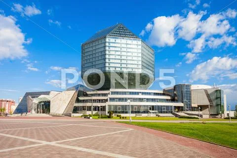 National Library of Belarus Stock Photos