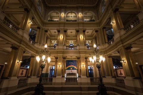 National Library Interior 스톡 사진