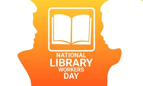 National Library Workers Day Illustrazione stock