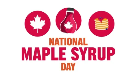 National Maple Syrup Day for maple syrup lovers 스톡 동영상 333431825