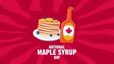 National Maple Syrup Day for maple syrup lovers Stock-Footage 333441941