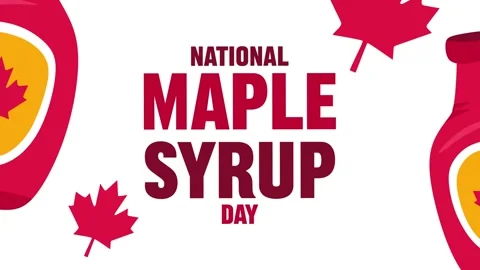 National Maple Syrup Day for maple syrup lovers Stock Footage 333441951