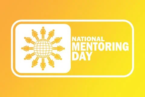 National Mentoring Day Stock Illustration