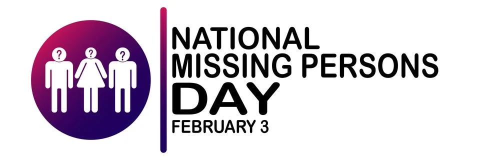 National Missing Persons Day Vector illustration Illustrazione stock