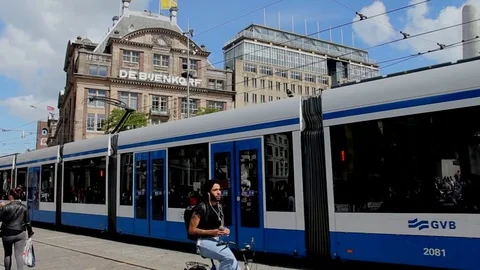 National Monument on Dam Square Stock Footage 72218277