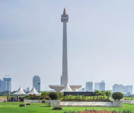 National Monument of Jakarta in Java Fotos Stock