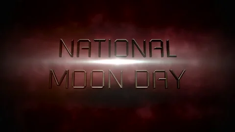 National Mood Day with light effect in deep red galaxy Video stock 197491718