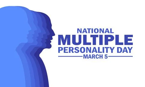 National Multiple Personality Day Vector Illustration Stock-Illustration