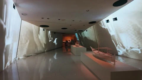 National Museum of Qatar in Doha Stock Footage 327567347