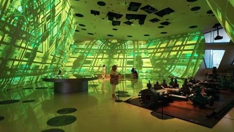 National Museum of Qatar in Doha Vídeo Stock 327567697