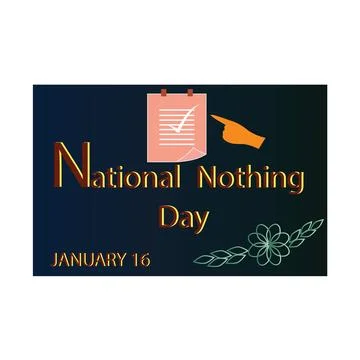 National nothing day vector design Stock-Illustration