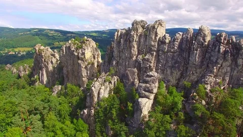 National park Cesky Raj. 库存影片 72015188