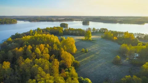 National park Narachanski, Belarus Stock Footage 309419782
