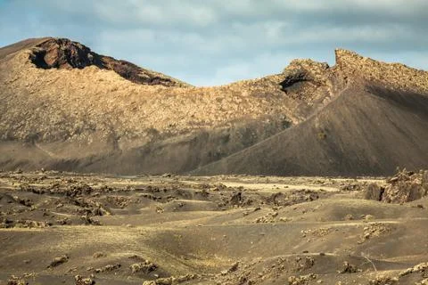 National Park Timanfaya on the island of Lanzarote, Canary Islands, Spain Foto stock