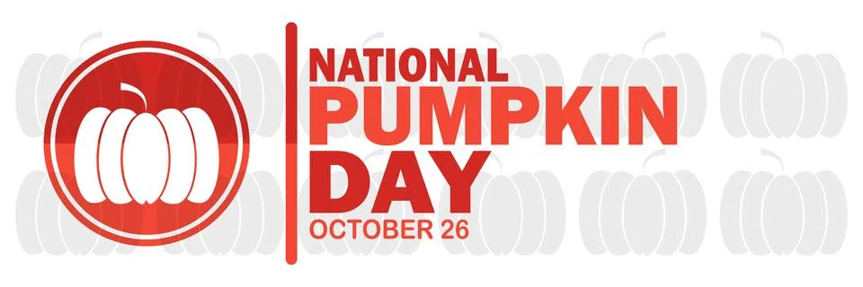 National Pumpkin Day Vector Template Design Illustration Illustrazione stock