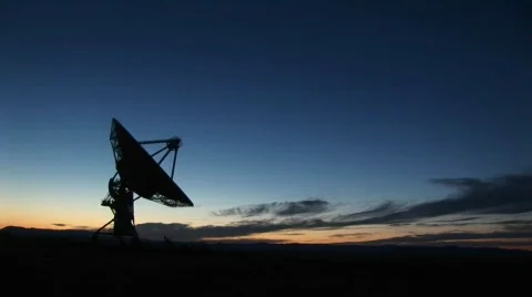 National Radio Astronomy Observatory in New Mexico Stock Footage