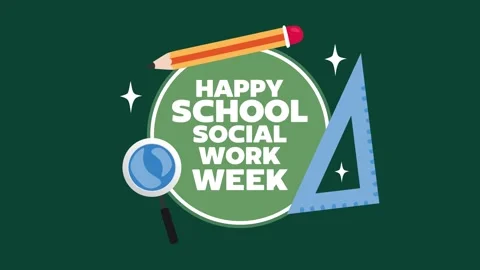 National school social work week for better education Stockbeeldmateriaal 343592346