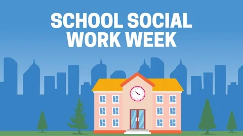 National school social work week for better education Stock-Footage 343592379