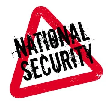 National Security rubber stamp Stock Illustration