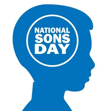 National Sons Day Vector Template Design Illustration 库存插图