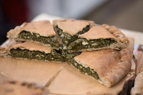 National Spinach Pie Stock Photos