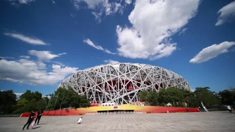 National Stadium Stock Footage 166789387
