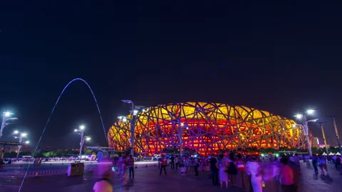 National Stadium Stock Footage 177228595