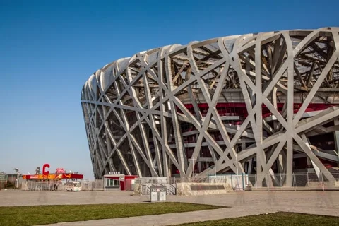 National Stadium part Stock Footage 163634790