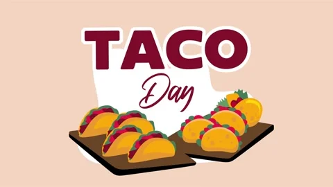 National Tacos Day 스톡 동영상 306727264