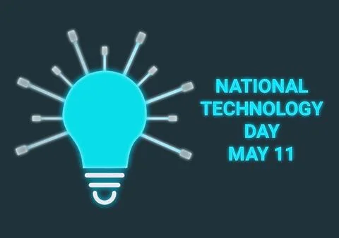 National Technology Day Stockillustratie