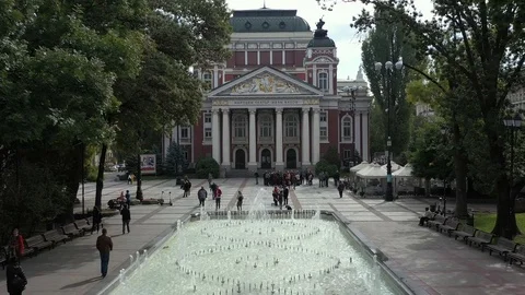 National Theater Sofia Stock Footage 117362508