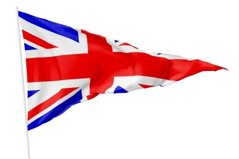 National triangular flag of United Kingdom Stock Illustration