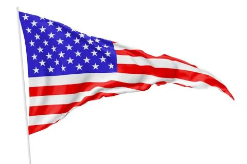 National triangular flag of USA 스톡 일러스트