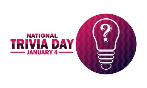 National Trivia Day Stock Illustration
