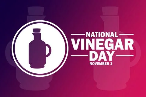 National Vinegar Day Vector Template Design Illustration Иллюстрация