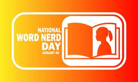 National Word Nerd Day Vector illustration Illustrazione stock