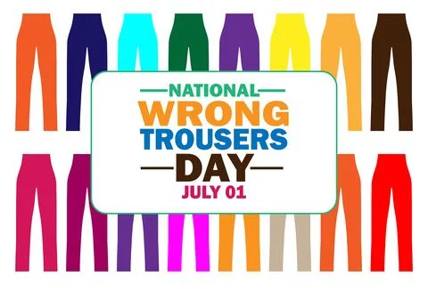 National Wrong Trousers Day Stock Illustration