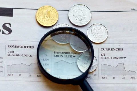 The nationalization of the ruble Stock Photos